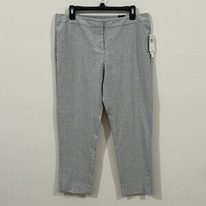 Amanda & Chelsea Pants Women Gray Straight Leg Contemporary Fit Size 10 NWT